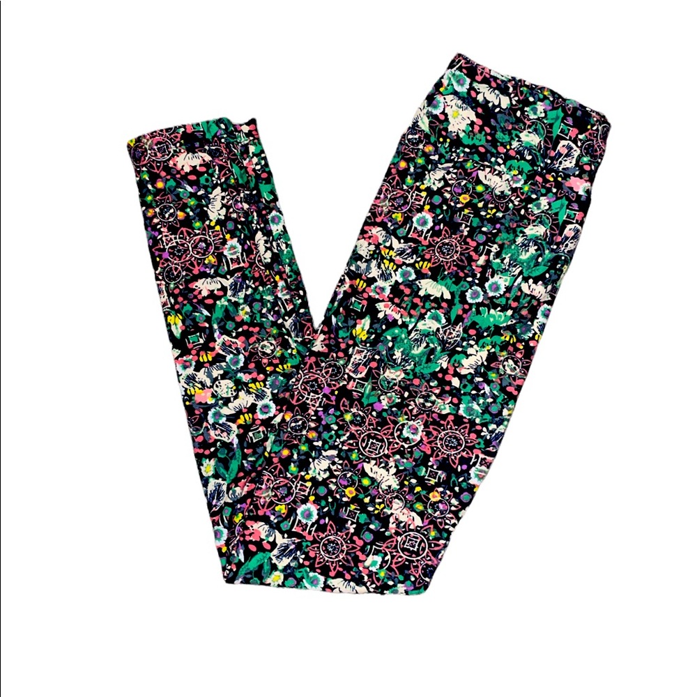 LuLaRoe Floral leggings one size